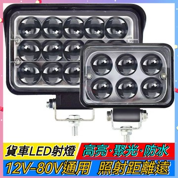 【台灣出貨】汽車貨車LED射燈 超亮散光倒車燈 12V/24V通用 側邊腰燈 防水改裝大燈 3吋圓射燈 外置輔助照
