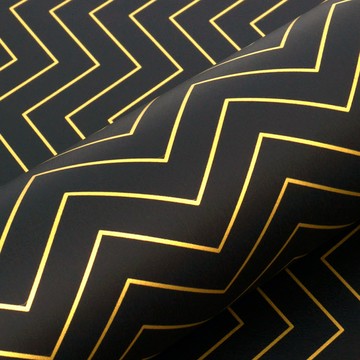 Design Lab Sevron 捲筒包裝紙  1個  黑色