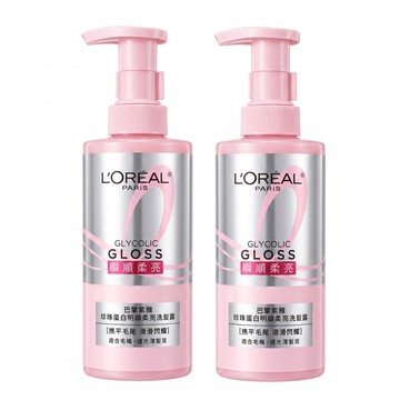 LOREAL Paris_巴黎萊雅 珍珠蛋白瞬順柔亮洗髮露440ml 2入組 公司貨