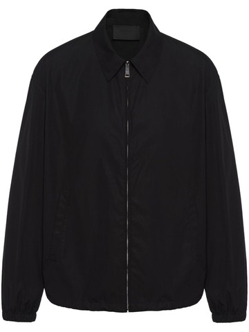 Prada - cotton poplin shirt jacket - men - Cotton - M - Black