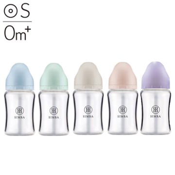 Simba 小獅王辛巴 蘊蜜質金玻璃寬口防脹氣奶瓶180ml-5色可選【佳兒園婦幼館】