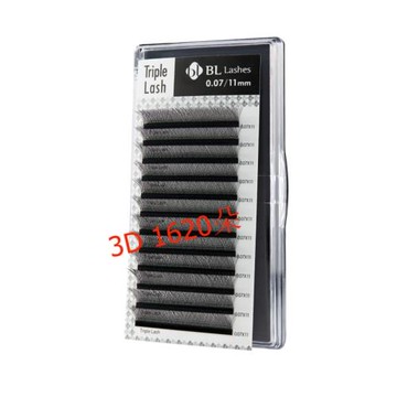 BL睫毛3D三葉開花嫁接不散根新手無技術快速濃密1620朵大容量BCD