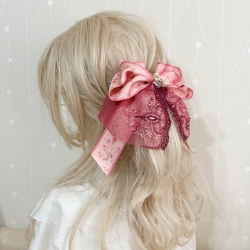 法式蕾絲仙女夾鯊魚夾香蕉夾 彈簧夾 髮叉 髮圈 大腸圈髮夾抓夾