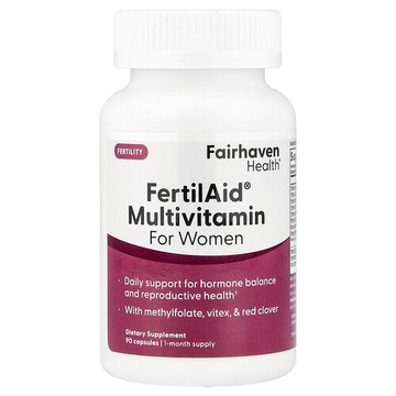 Fairhaven Health, FertilAid® 女性多維生素，90 粒膠囊