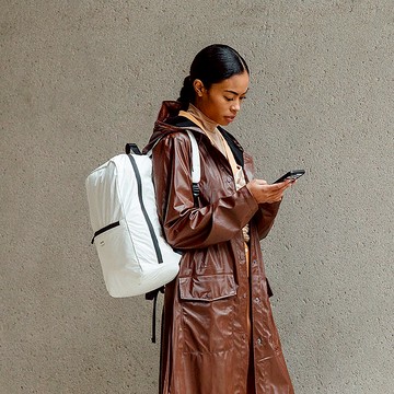 【LOJEL】 Slash/ 日常/ 旅行摺疊後背包 白色