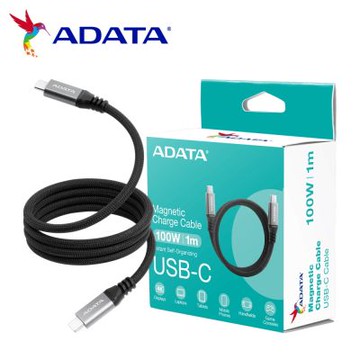 威剛Type-C TO Type-C  100W 10Gbps 磁吸收納 編織 充電線