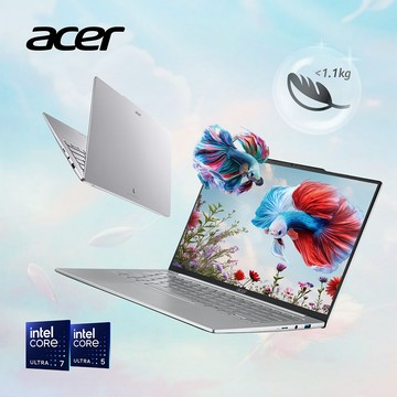 ACER Swift Air 14吋效能筆電 銀(Ultra7-155H/32G/512G/W11/SFA14-71M-791S)