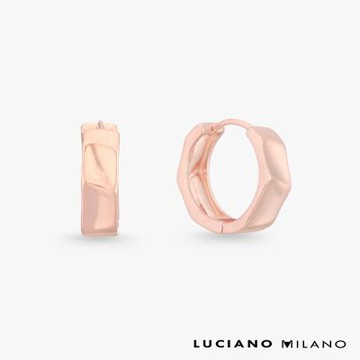 LUCIANO MILANO 現代繆思 純銀耳環(玫瑰金色)