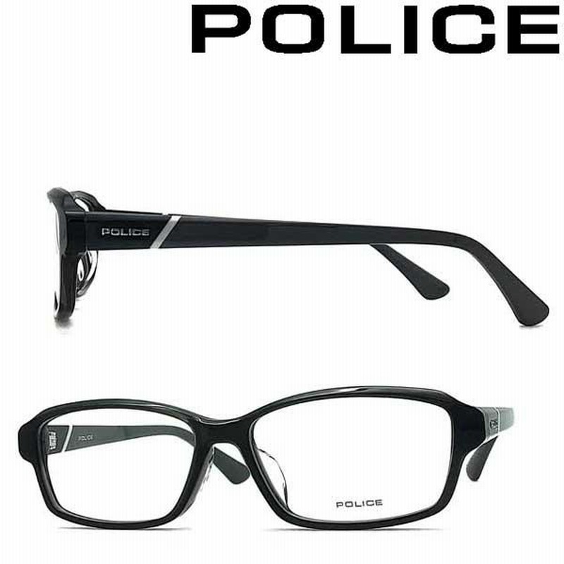 POLICE ポリス メガネフレーム ブランド クリアーダークグレー
