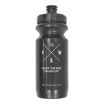 Frontier Classic Bottle 經典運動水壺 PE壺嘴-TPR 台灣製造  黑色  625ml  1個