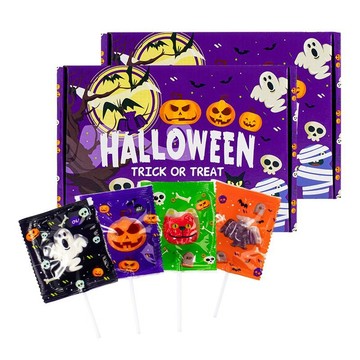 ✨在台出貨✨萬聖節糖果 Halloween棒棒糖 禮盒裝創意網紅兒童萬聖禮物小零食批髮萬聖糖果