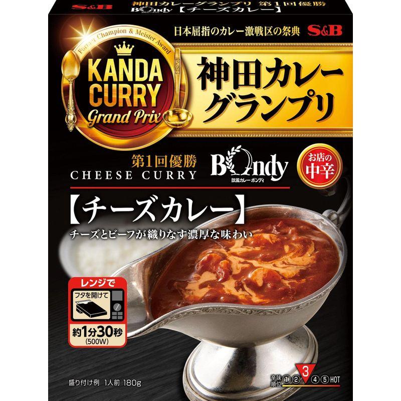 エスビー食品 神田カレーグランプリ 欧風カレーボンディ チーズカレー お店の中辛 180g×5個 ボックス