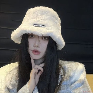 精選好物🌈帽子秋冬秋冬季冬季漁夫帽子女新款韓版加厚水桶保暖毛絨顯臉