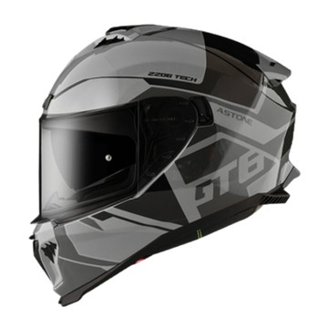 ASTONE 安全帽 GT6 YB1 灰黑 內墨鏡 內襯可拆洗 眼鏡溝 藍芽耳機孔 金屬排扣