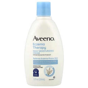 Aveeno, 溼疹護理日常保濕乳，無香，12 液量盎司（354 毫升）