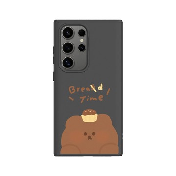 Galaxy S24 Ultra SolidSuit 黑 - 布朗尼 annnbrownie - 麵包派對（巧克熊款）