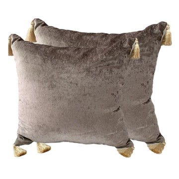 J&N 艾爾絲絨抱枕 2個 表布材質:100%聚酯纖維  60 x 60cm  駝色