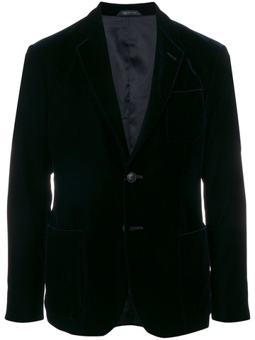 Giorgio Armani - blazer jacket - men - Cupro/Polyester/Spandex/Elastane/Spandex/Elastane/Viscose - 50 - Blue