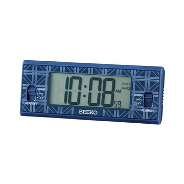 seiko SK037 精工鐘 QHL099L 溫溼度顯示 貪睡電子鬧鐘 桌鐘 4.8x12.3x2.3cm