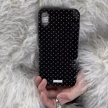 簡約小波點適用蘋果17/16/15pro/14手機殼iPhone13/12/11軟xr個性