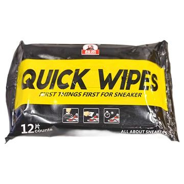 QUICK WIPES 擦鞋濕紙巾 強效配方  1包  12片