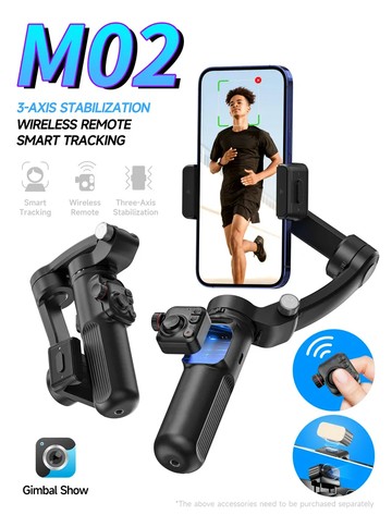 PowerRider  CYKE M02 手持雲台三軸AI補光穩定器
