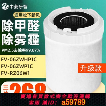 【全網低價 可打統編】適用松下壁掛新風濾芯PM2.5過濾網FV-06ZWP1C FV-FP06ZW1C rz06w1