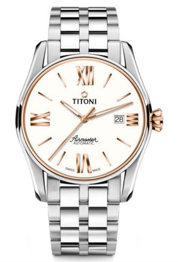 TITONI 瑞士梅花錶 83908SRG-619 空中霸王系列 AIRMASTER 機械腕錶/白面 40mm｜樂天全館特惠中★指定刷卡回饋10%