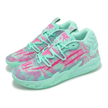Puma 籃球鞋 MB 03 Miami 男鞋 邁阿密 綠 粉紅 氮氣中底 回彈 緩震 LaMelo Ball 31051101