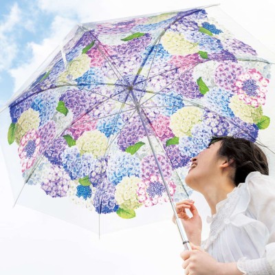 雨空に咲きこぼれる 紫陽花の傘の会 YOU+MORE! フェリシモ