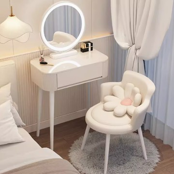 梳妝台 梳妝台臥室現代簡約網紅ins風收納櫃壹體小型化妝台多功能化妝桌