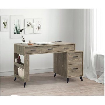 【AS】喬瑟夫4尺多功能伸縮書桌(附USB插座)120x55x78cm(兩色可選)