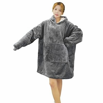 着る毛布 着るブランケット ルームウェア ポンチョ式 部屋着 フードとポケット付き レディースパジャマ メンズパジャマ 秋冬用 長袖 寝巻き 通販 Lineポイント最大get Lineショッピング