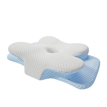 Home of flowers 繁花之家 蝶形深度睡眠譏憶枕  1個  60 x 38 x 12cm  冰絲菱形格