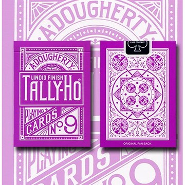 【線上體育】TALLY-HO LAVENDER ROSE 紫色扇背 撲克牌S0998555