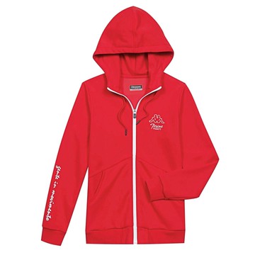 KAPPA 義大利 舒適時尚女生針織外套 酒紅 33126VW700