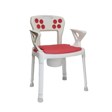 【海夫健康生活館】悅康品家 免工具 舒適曲面 歐式洗澡椅 沐浴便盆椅