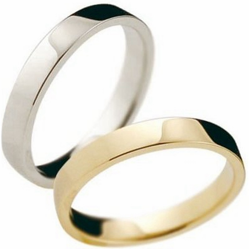 ペアリング ペア 平角 3ミリ マリッジリング 結婚指輪 地金 ホワイトゴールドk18 イエローゴールドk18 18金 ストレート カップル 送料無料 ホワイトデー 通販 Lineポイント最大0 5 Get Lineショッピング