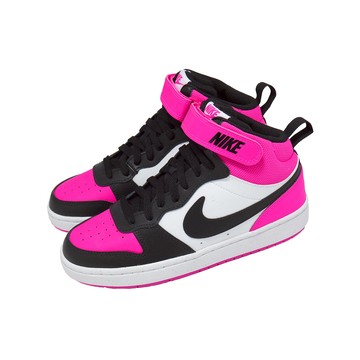 [ACS] Nike 休閒鞋 Court Borough Mid 2 BG 大童 女鞋 粉紅 黑 HV0933-100
