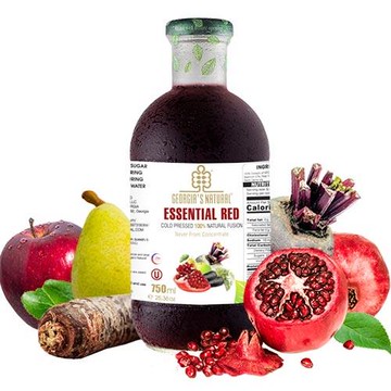Georgia紅色蔬果原汁(750ml/瓶) 非濃縮還原果汁 x6瓶