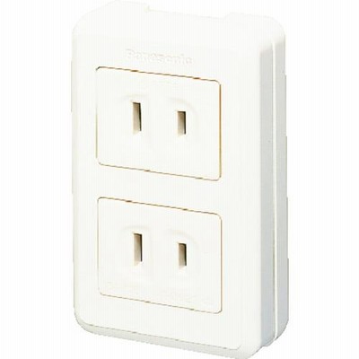 Ｐａｎａｓｏｎｉｃ　リファイン露出ダブルコンセント　（1個）　品番：WKS112P