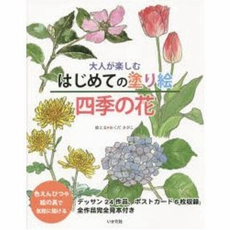 大人が楽しむはじめての塗り絵四季の花 色えんぴつや絵の具で気軽に描ける 通販 Lineポイント最大0 5 Get Lineショッピング