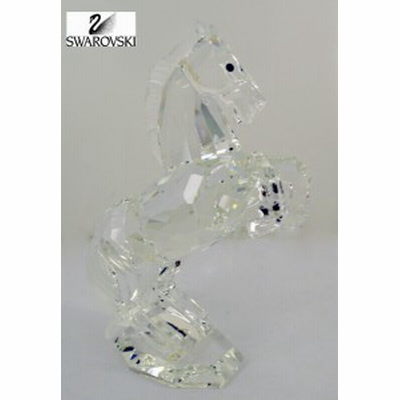 スワロフスキー Swarovski 置物 馬 WHITE STALLION フィギュリン