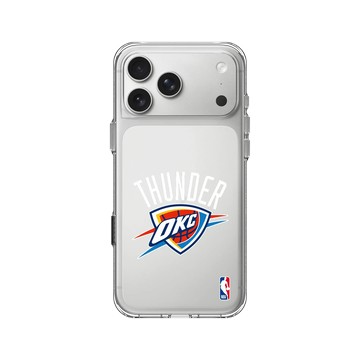 iPhone 17 Pro Max Clear Case（相機按鈕） 透明 - NBA - Logo-奧克拉荷馬市雷霆 Oklahoma City Thunder - Light