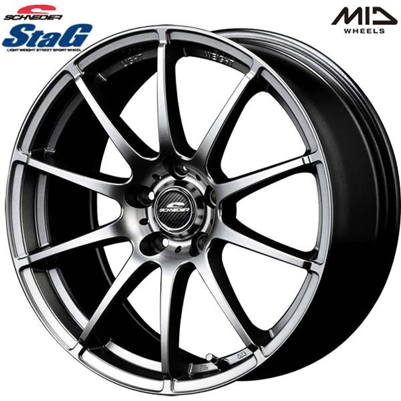 オールシーズンタイヤ ホイール4本セット 215/50R17インチ 5H114 MID シュナイダー スタッグ STAG メタリックグレー ミシュラン  クロスクライメート2 | LINEショッピング