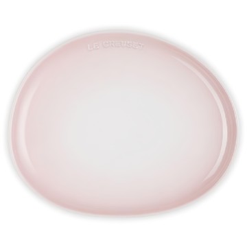 lc 繁花系列 花瓣造型盤 27cm 貝殼粉 浪漫餐桌擺設  1入