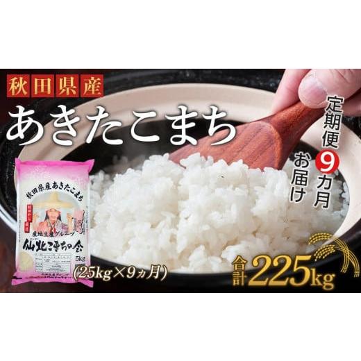 ふるさと納税 秋田県 大仙市 秋田県産あきたこまち9か月(25kg×9か月)