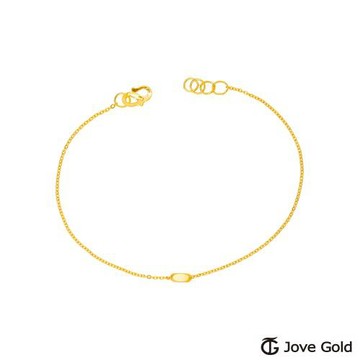 JoveGold漾金飾匠心獨具黃金手鍊