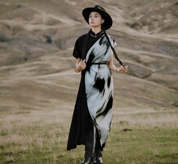 【墨痕】藝術化藏風/藏族元素/不規則立領旗袍