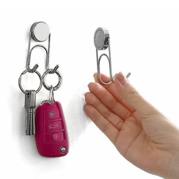 FaSoLa日本釹磁石雙勾頭磁吸式掛勾2入組